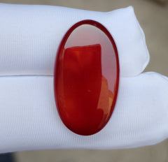 Natural kabdi Aqeeq from Yaman - Dark brown Carnelian Cabochon Yamani - 20 ct