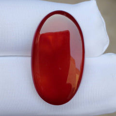 Natural kabdi Aqeeq from Yaman - Dark brown Carnelian Cabochon Yamani - 20 ct