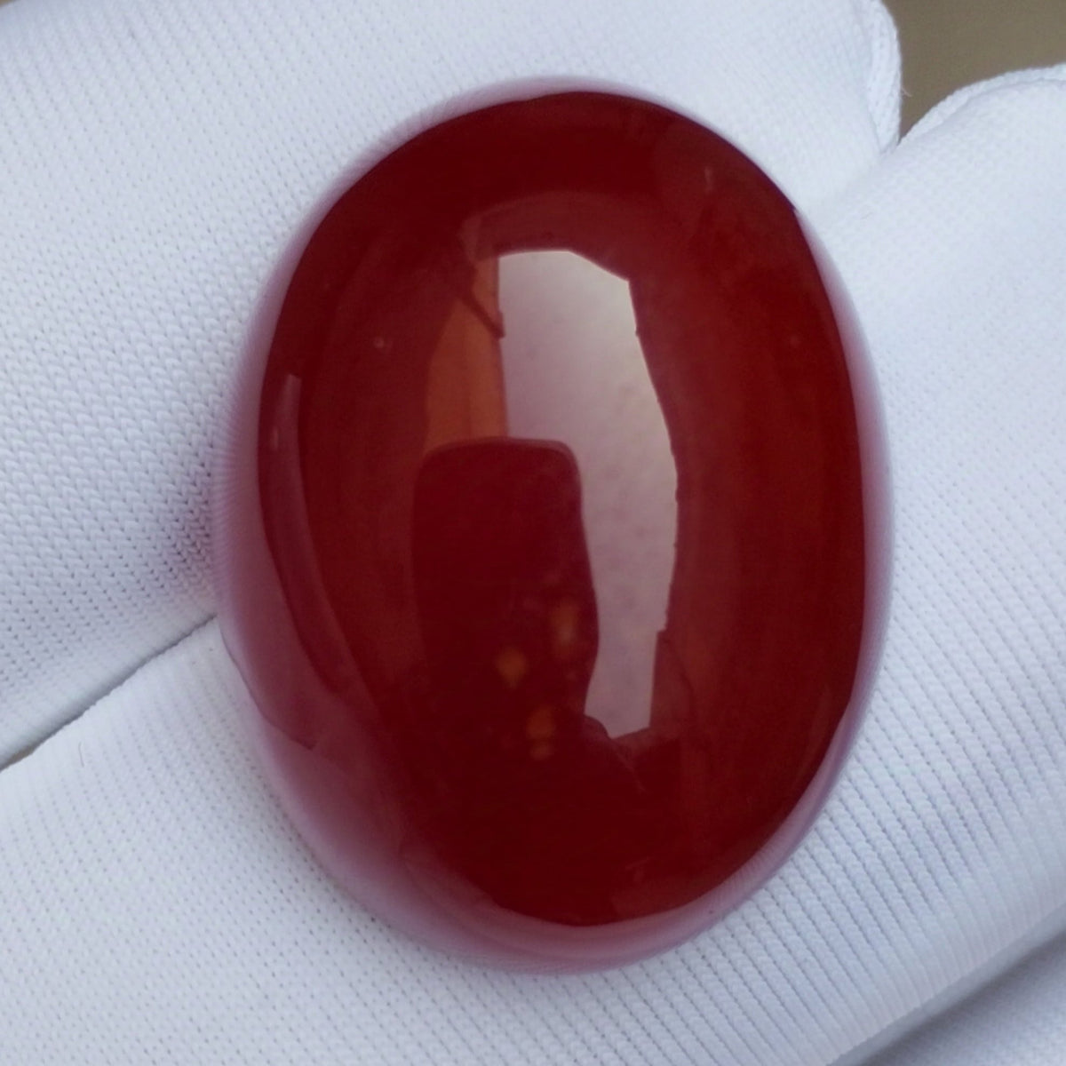 Natural kabdi Aqeeq from Yaman - Dark brown Carnelian Cabochon Yamani - 22 ct