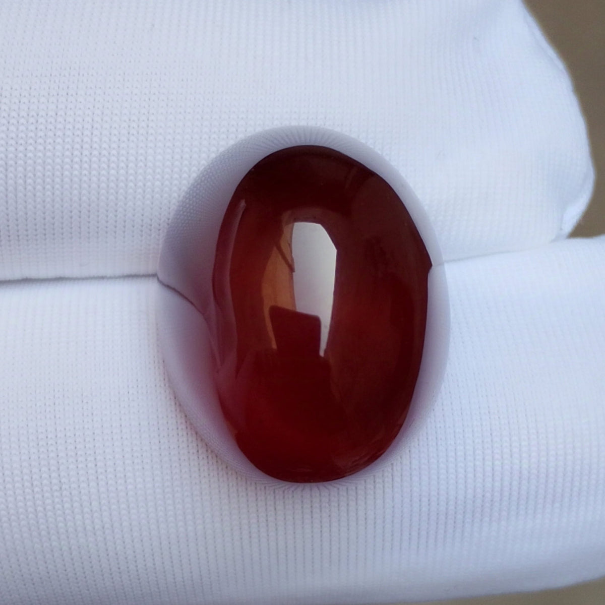 Natural kabdi Aqeeq from Yaman - Dark brown Carnelian Cabochon Yamani - 22 ct