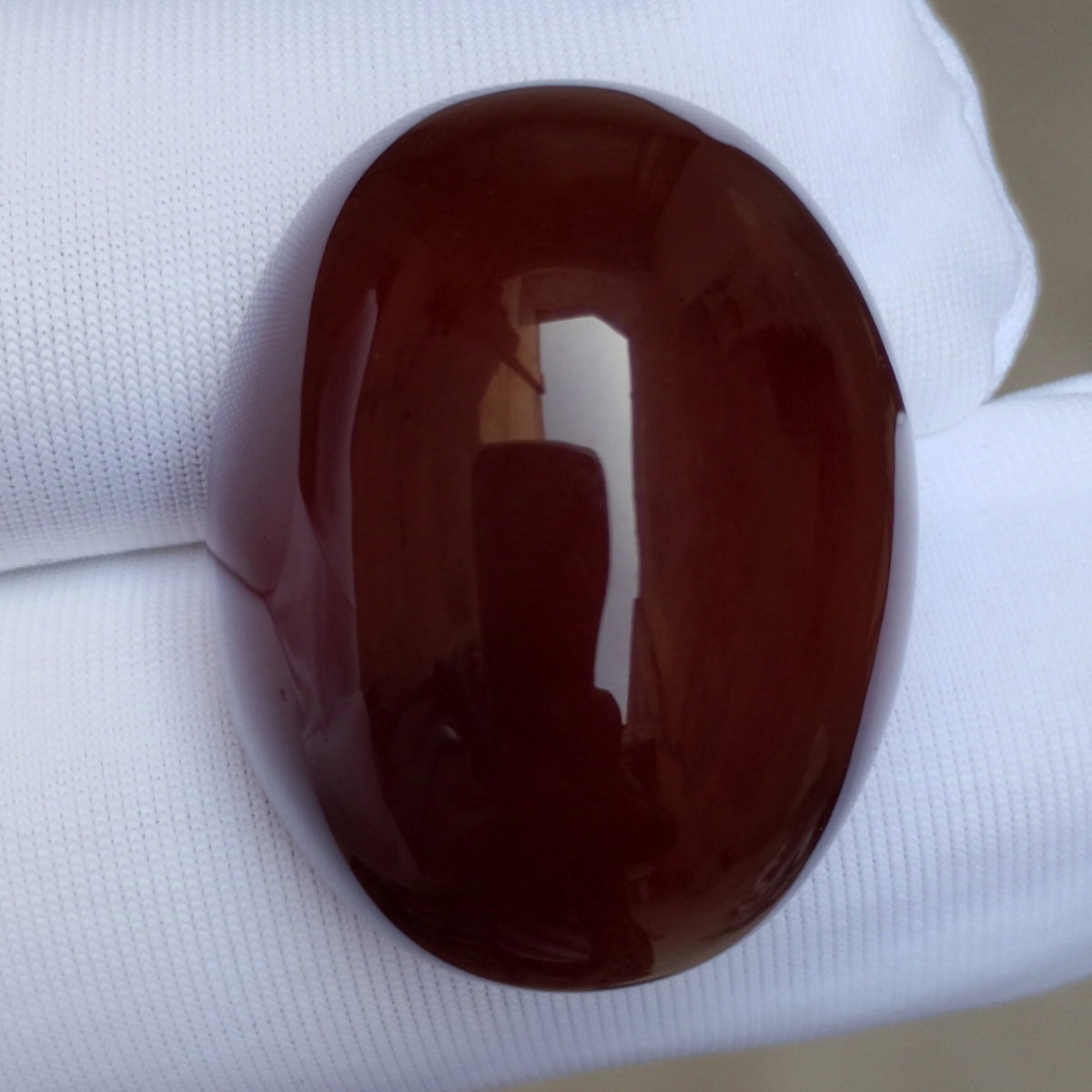 Natural kabdi Aqeeq from Yaman - Dark brown Carnelian Cabochon Yamani - 44 ct