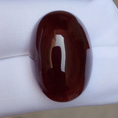 Natural kabdi Aqeeq from Yaman - Dark brown Carnelian Cabochon Yamani - 45 ct