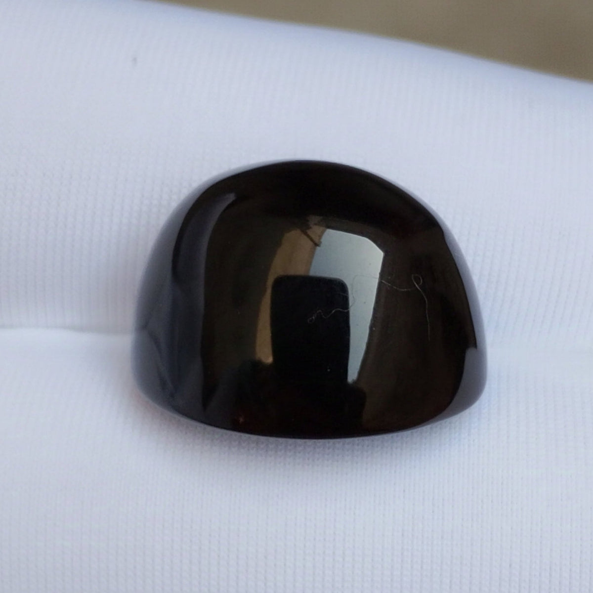 Natural Jaza Mushki Aqeeq from Yaman - black Carnelian Cabochon Yamani - 17 ct