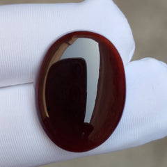 Natural Jaza Mushki Aqeeq from Yaman - black Carnelian Cabochon Yamani - 22 ct