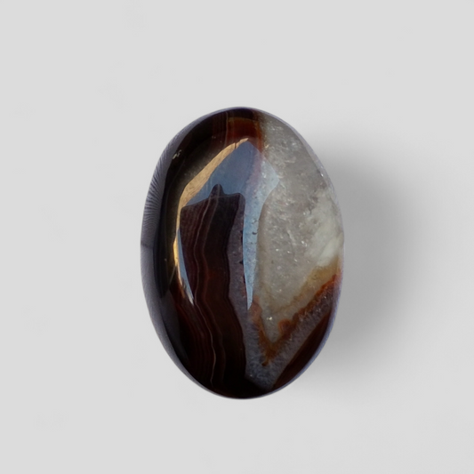 25ct Agate Cabochon - Sulaimani Aqeeq  - 17 x 14mm