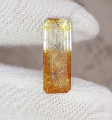 10.8ct Golden Tourmalated Quartz - Golden Rutile Quartz - Rutilated Quartz