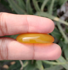 45ct Natural Carnelian Gemstone- Yellow Aqeeq  - 22x33mm