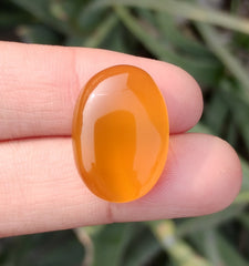 23ct Natural Carnelian Gemstone- Yellow Aqeeq - 17x24mm