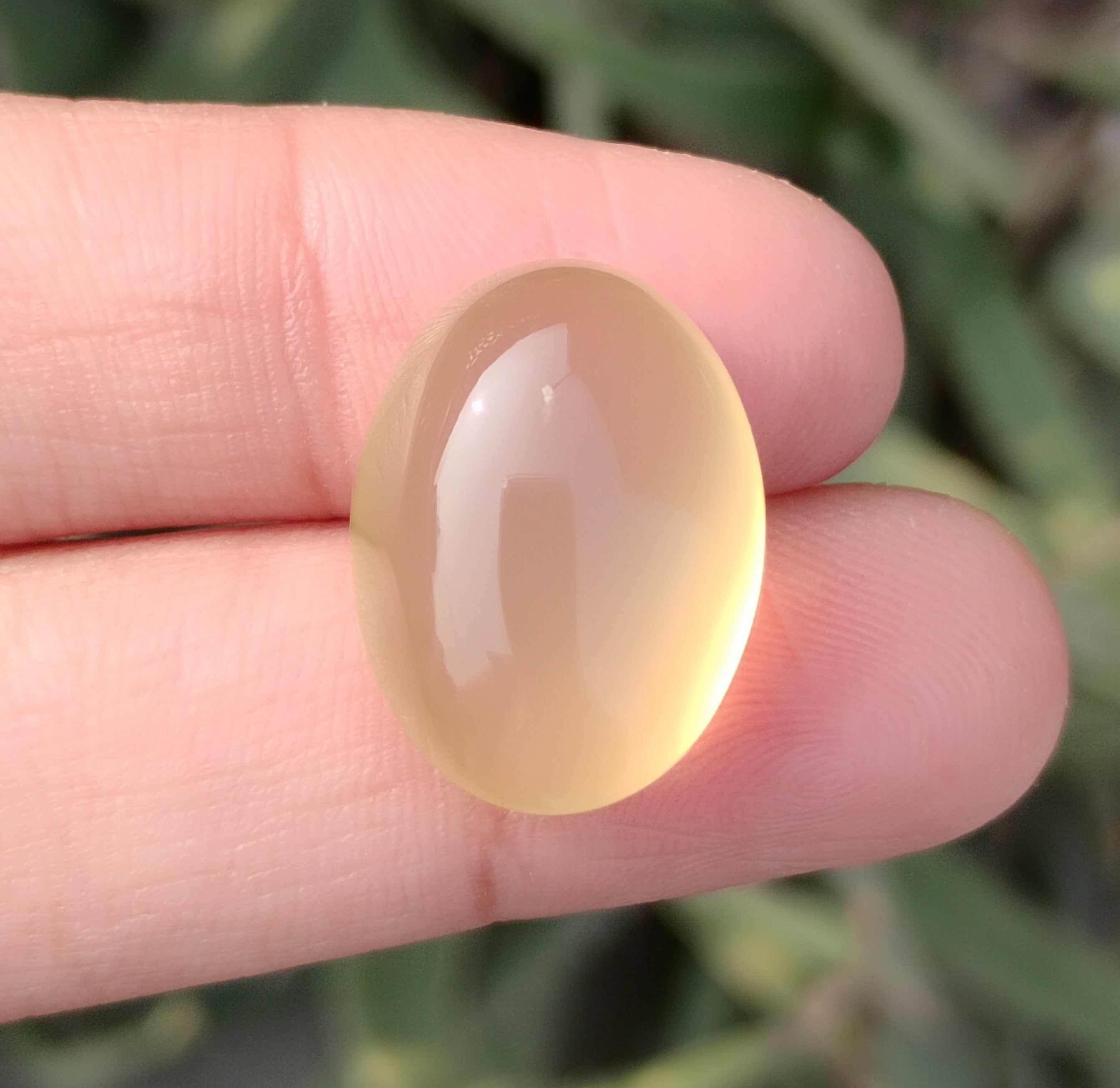 22.2ct Natural Carnelian Gemstone- Yellow Aqeeq- 15x20mm