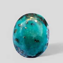 52ct Turquoise with Pyrite, Natural Feroza Stone Dimension 23x18mm