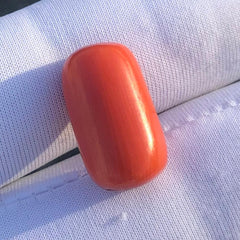 9.75ct Red Coral Stone - Moonga Stone - Marjan Stone - Pagadam Stone - 16x9x8mm