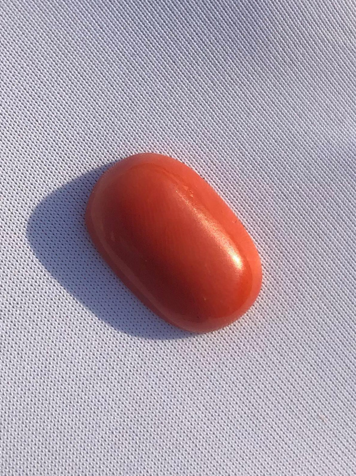 6.35ct Red Coral Stone - Moonga Stone - Marjan Stone - Pagadam Stone - 17x11x4mm