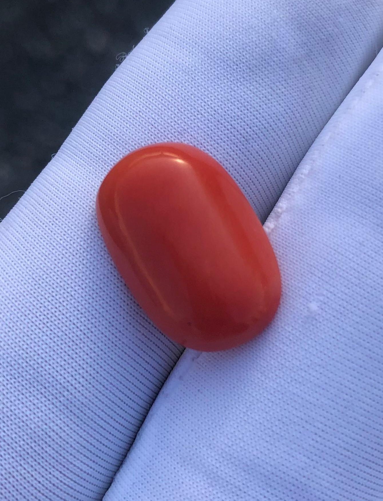 6.35ct Red Coral Stone - Moonga Stone - Marjan Stone - Pagadam Stone - 17x11x4mm