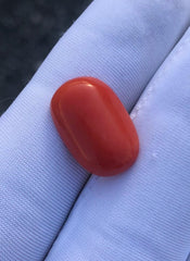 6.35ct Red Coral Stone - Moonga Stone - Marjan Stone - Pagadam Stone - 17x11x4mm