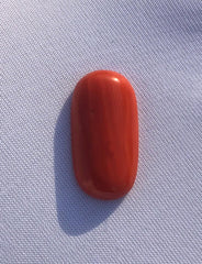 5.95ct Red Coral Stone - Moonga Stone - Marjan Stone - Pagadam Stone - 19x10x3mm