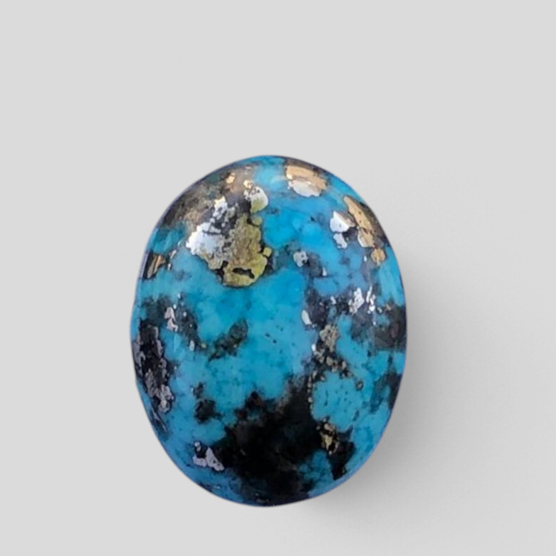 24ct Turquoise with Pyrite, Natural Feroza Stone Dimension 20x16mm