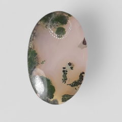 11.6ct- Green Moss Agate Cabochon - 23 x 15mm