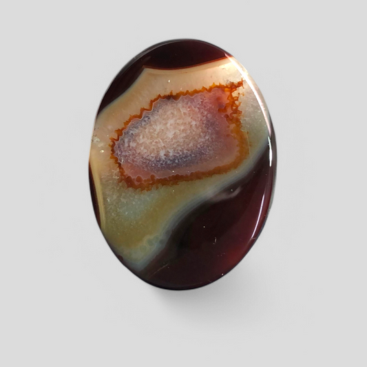 40ct Agate Cabochon - Sulaimani Aqeeq  - 35 x 26mm