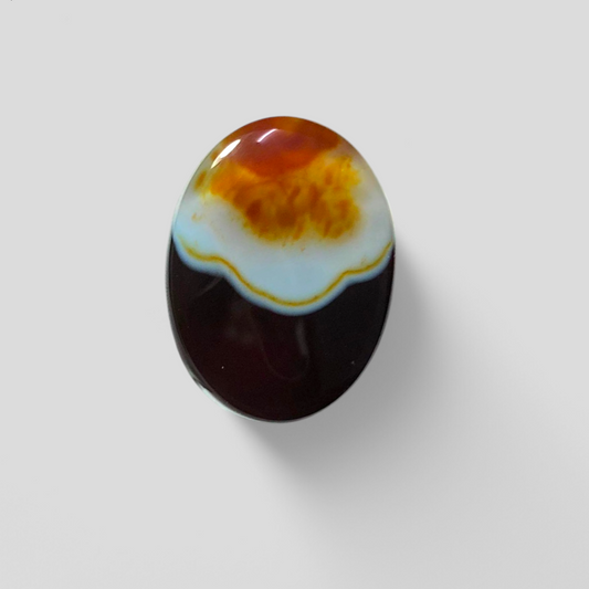 18ct Agate Cabochon - Sulaimani Aqeeq  - 21 x 16mm