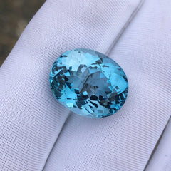 Fancy Cut Natural Blue Topaz Gem - 16.2ct