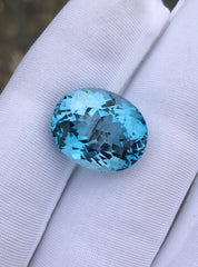 Fancy Cut Natural Blue Topaz Gem - 16.2ct