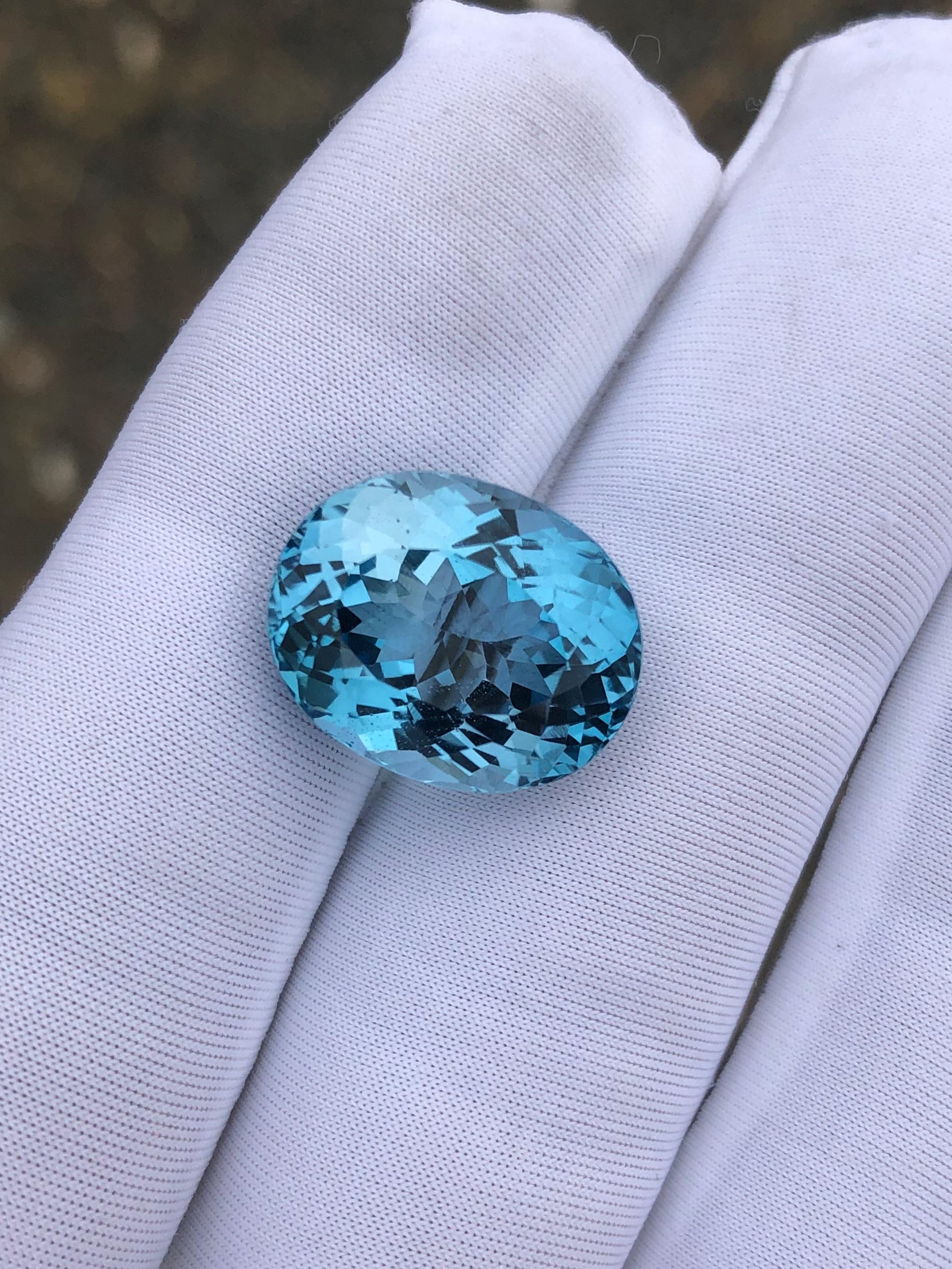 Fancy Cut Natural Blue Topaz Gem - 16.2ct