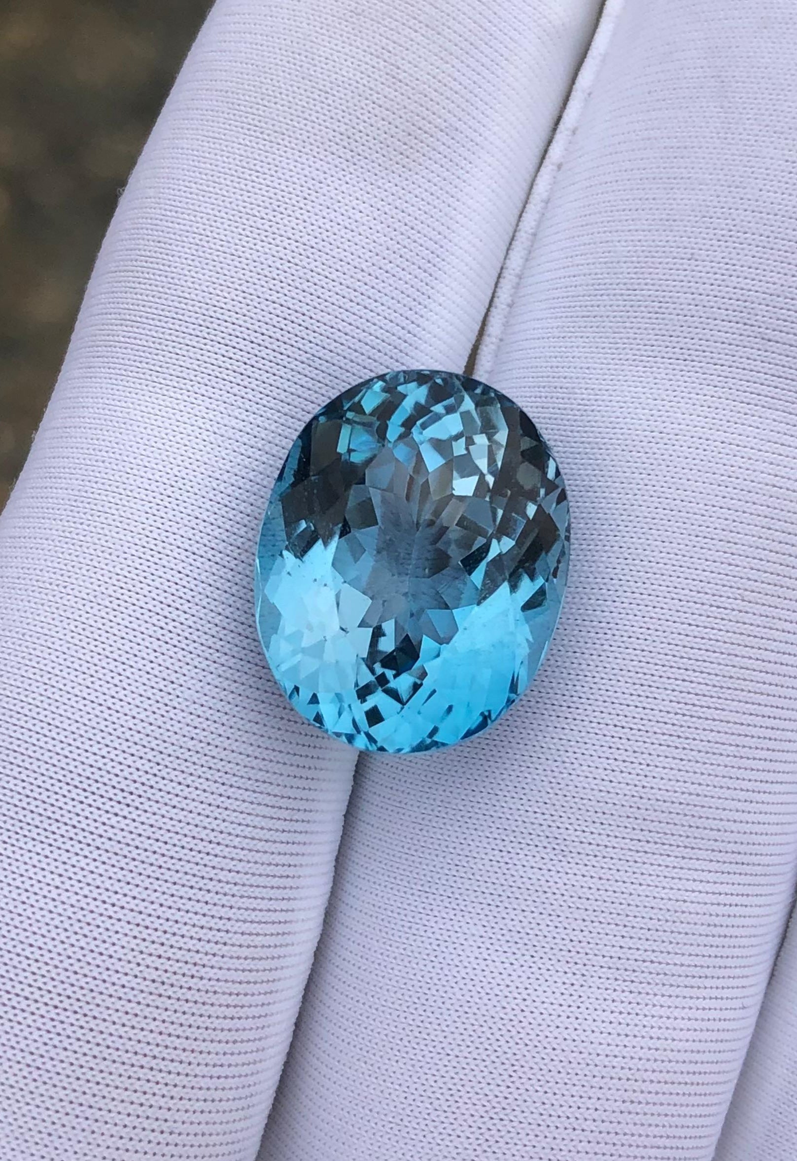 Fancy Cut Natural Blue Topaz Gem - 16.2ct