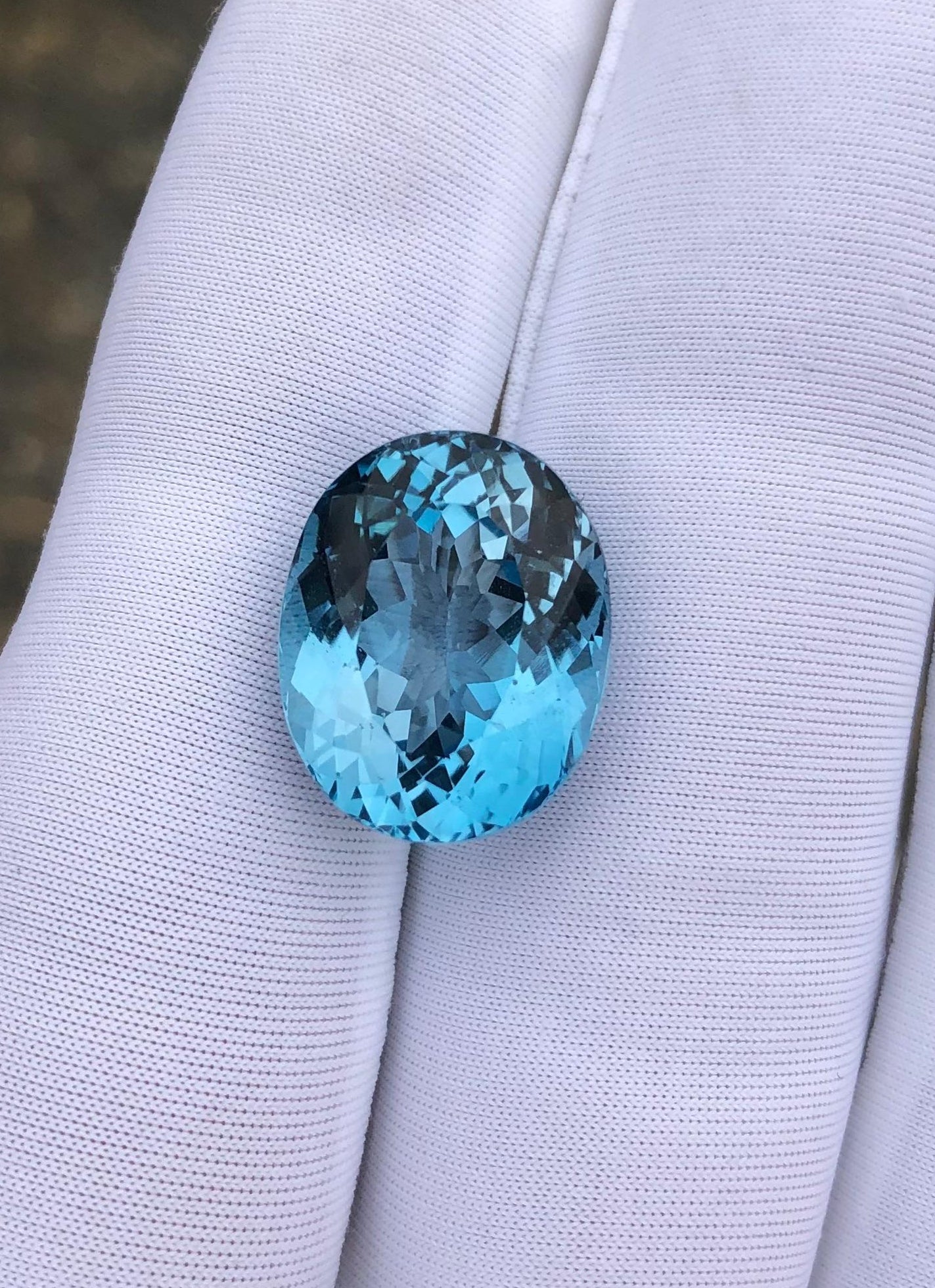 Fancy Cut Natural Blue Topaz Gem - 16.2ct