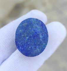 28 قيراط لازورد - لاجوارد - كابوشون لازورد عالي الجودة - 25x17 ملم