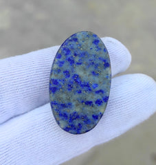 39ct Lapis Lazuli - Lajward - Premium Quality Lapis Lazuli Cabochon -  19 x 32 x 8mm