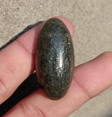 Natural Rare Marcasite Cabochon in Quartz