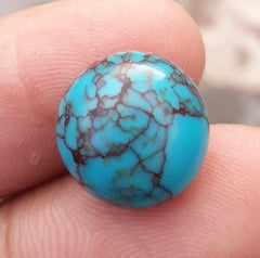 Natural Certified Egyptian Turquoise - Misri Feroza - 9.4Ct- 14x14mm