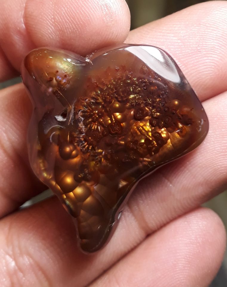 62ct Big Size Rare Mexican Fire Agate, Perfect gemstone Gift for Gem Collector, Dimensions 33x28mm