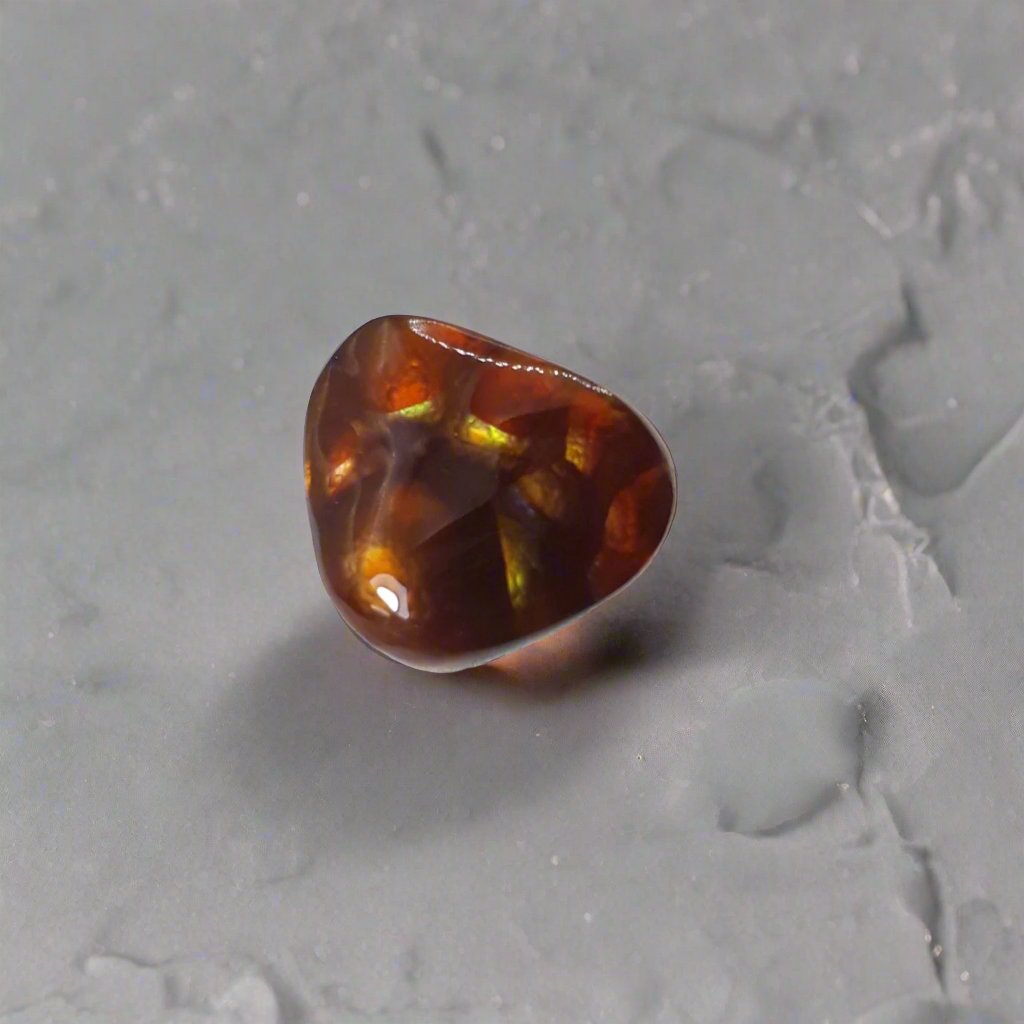 Perfect Firy Cabochon of Rare Fire Agate