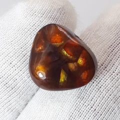 Perfect Firy Cabochon of Rare Fire Agate