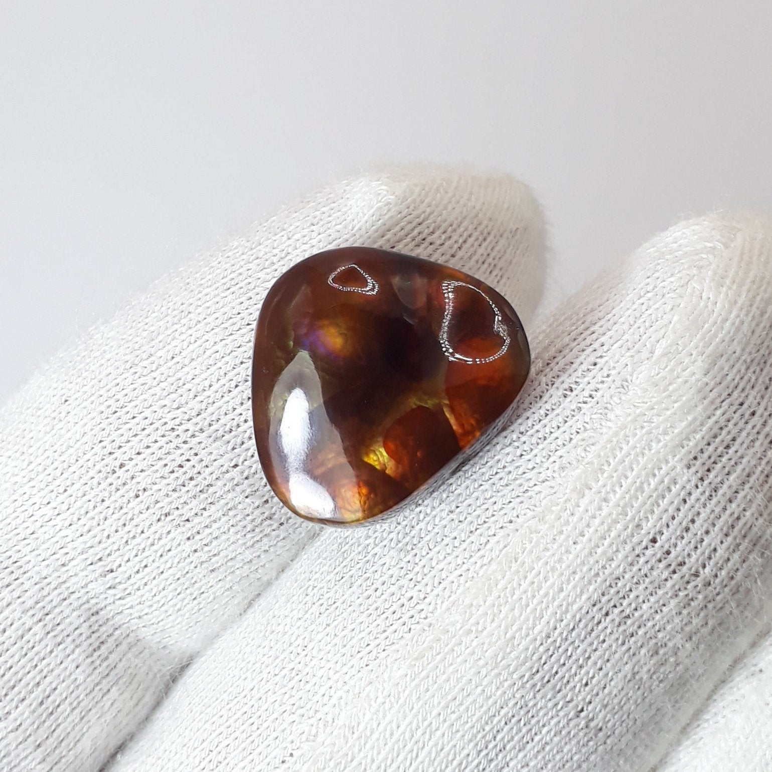 Perfect Firy Cabochon of Rare Fire Agate