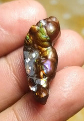 14.7ct Best Color Combination Fire Agate , Polished Fire Agate, Rare Fire agate - Fire Agate For Pendant - Dimensions-  28x11mm
