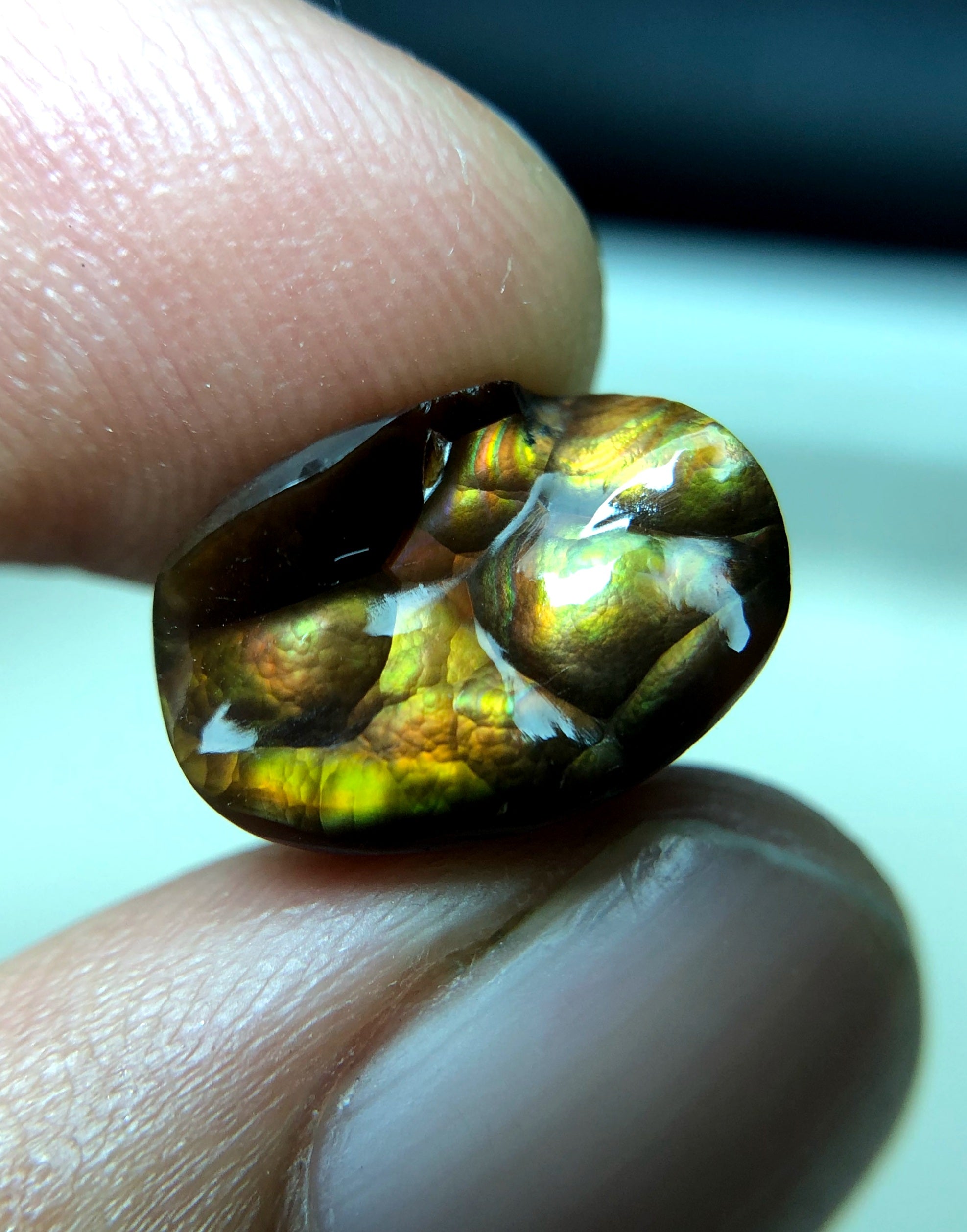 Rare Fire Agate for Ring- Agate De Feugo