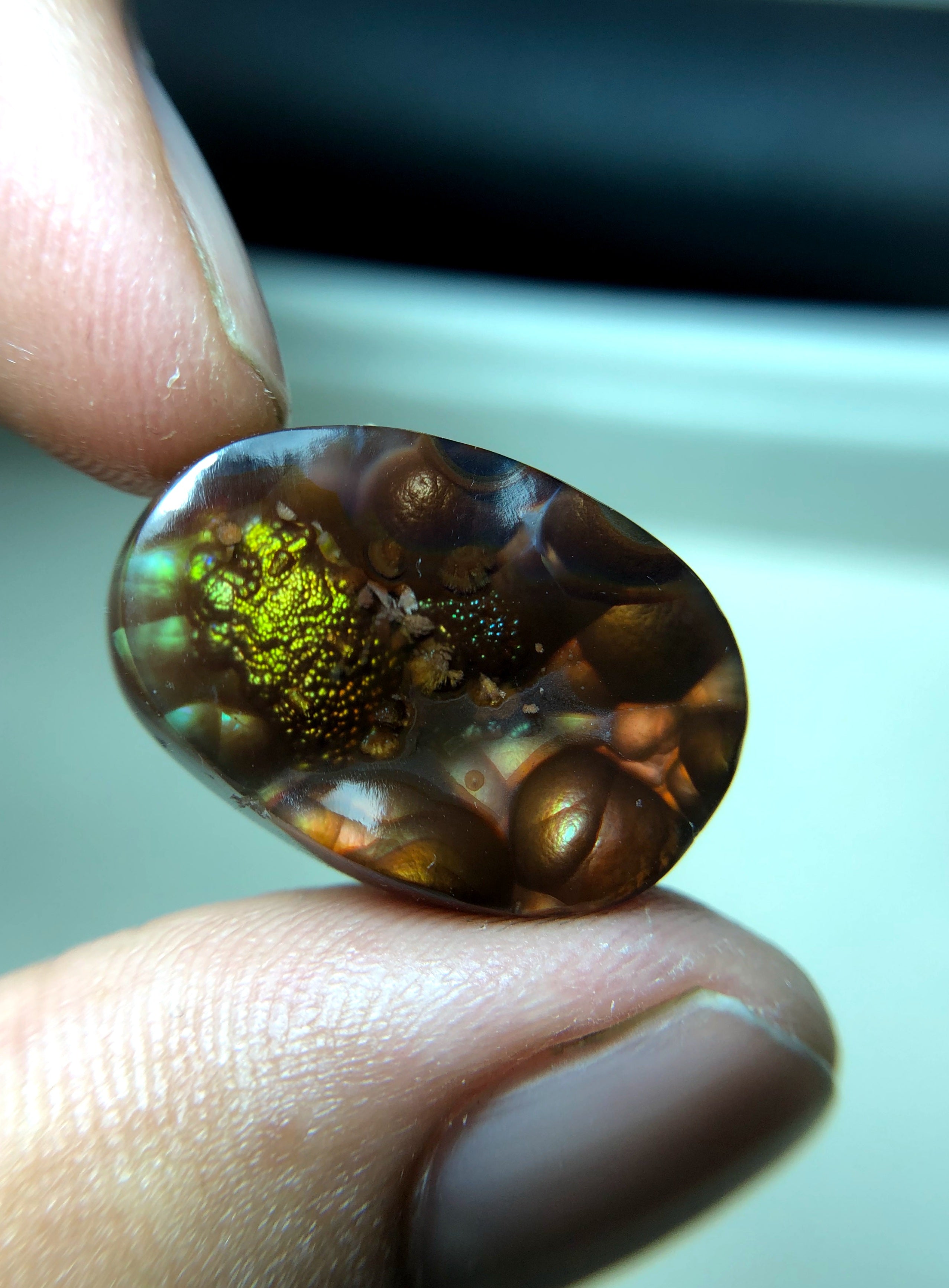 Rare Fire Agate Carving - Agate De Feugo