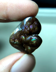 Rare Purple Fire Agate Carving - Agate De Feugo