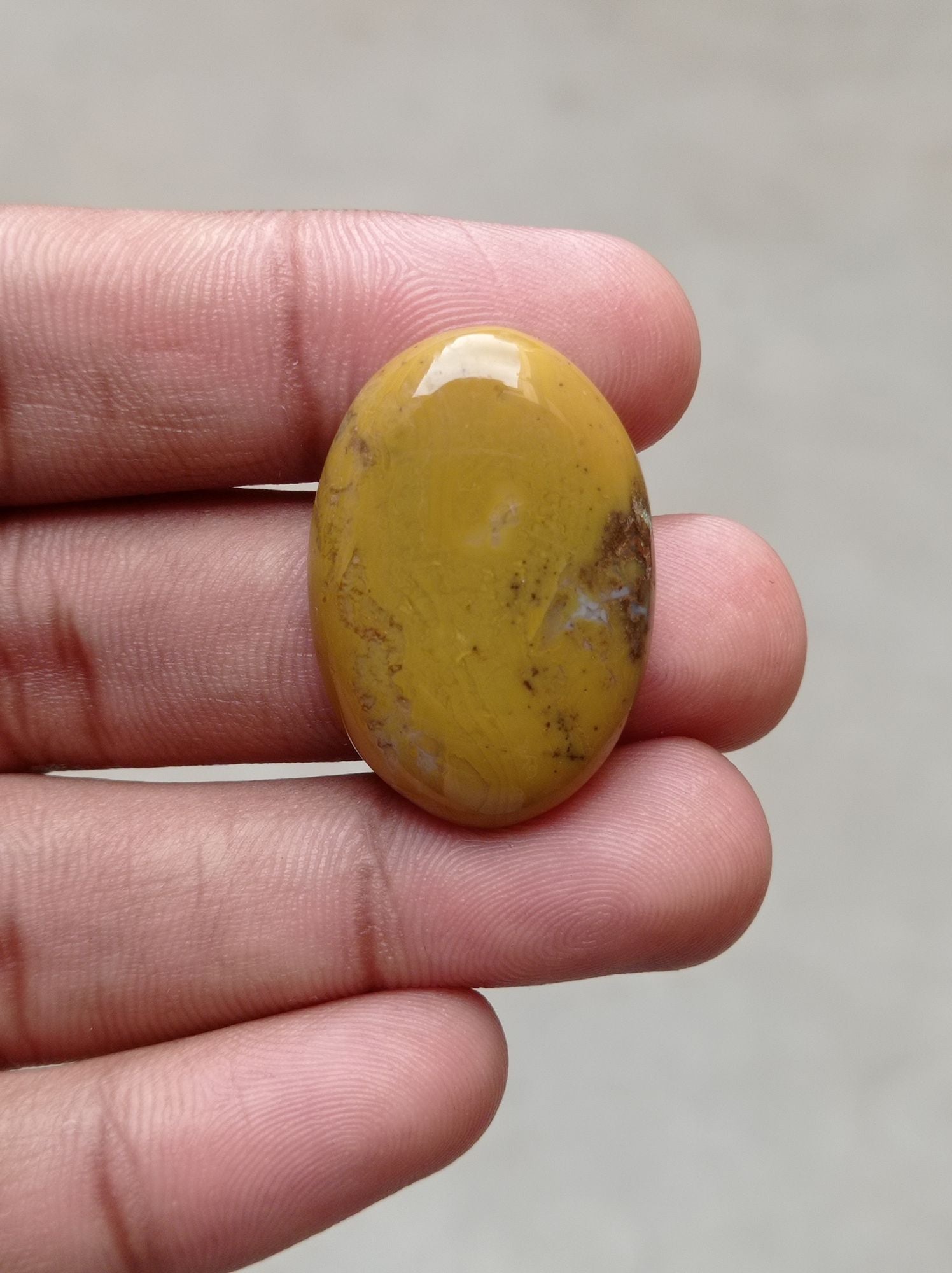 41.5ct Jasper - Gold Jasper Cabochon - Yellow Jasper - 33x24x6mm