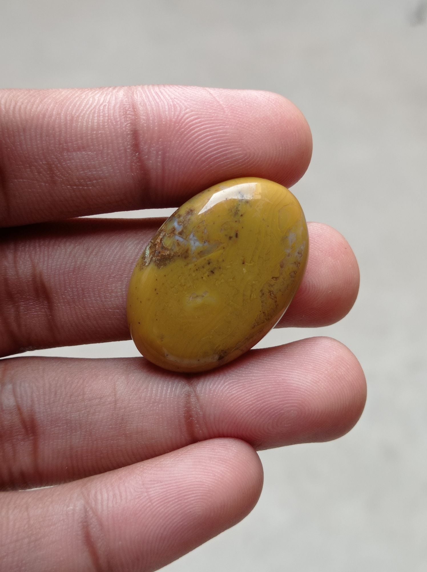 41.5ct Jasper - Gold Jasper Cabochon - Yellow Jasper - 33x24x6mm