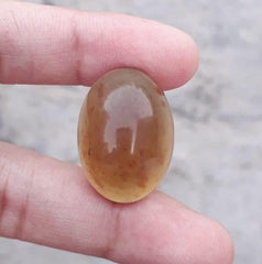 11ct Natural Amber Cabochon - also called Gold of the North - 14.8x17.5mm