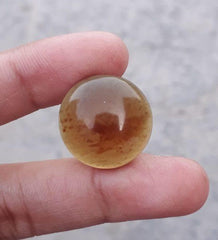 7.8ct Natural Amber Cabochon Circle Shape Opaque - also called Gold of the North - 19.5mm