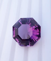 16ct Top Quality Amethyst from Brazil - Natural Amethyst Crystal - 16.8x16.8mm
