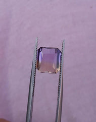 3.2ct Ametrine - Trystine - Bolivianite -8x8mm