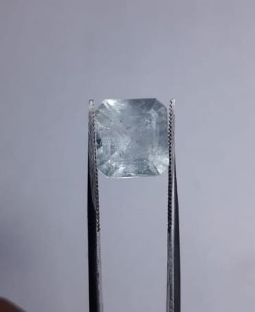 9ct Aquamarine - Aquamarine Crystal Square Cut - March Birthstone - 13x11.8x9.8mm