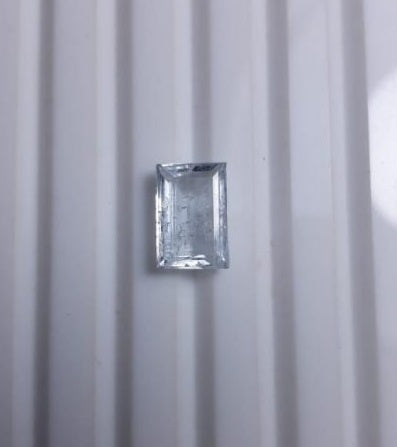 2.7ct Natual Aquamarine Crystal Rectangular Cut - March Birthstone - 10.5x7x4mm
