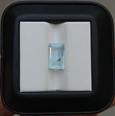 4.25ct Natural Aquamarine Crystal Emerald Cut  - 12.4x7.5x5.3mm