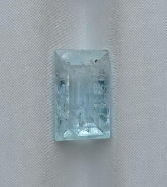 3.75ct Natural Aquamarine Gemstone - March Birthstone - 12x7x5mm